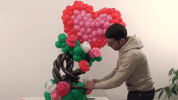 Sculture di palloncini - Albero Cuore