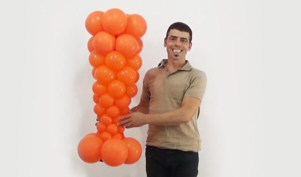 Balloon Art: le Colonne con palloni rotondi di diverse misure