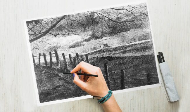 Disegnare a carboncino: corso base per principianti