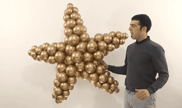 Sculture di palloncini - Stella con palloni da 5 pollici